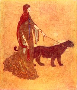 Stories from the Arabian nights - colour plate at page 057