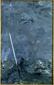 Stormy Sea. Buoy without Top Mark (August Strindberg) - Nationalmuseum - 23223
