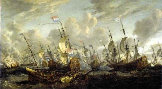 Abraham Storck - De vierdaagse oorlog, 1 tot 4 juni 1666 - 106 - Fitzwilliam Museum