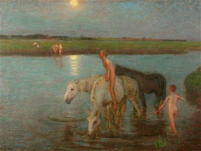Edward Stott - The Riverbank (1901)