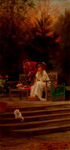 Lovers in a Garden-Marcus C Stone
