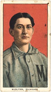 Stoney McGlynn, Milwaukee Team, baseball card portrait LCCN2008677002