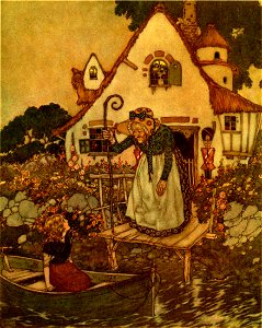 Stories from Hans Andersen - Edmund Dulac color plate at page 023