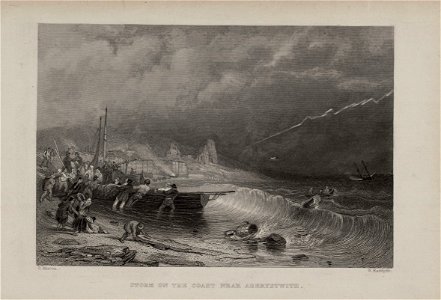 Storm on the coast near Aberystwith (1131850)