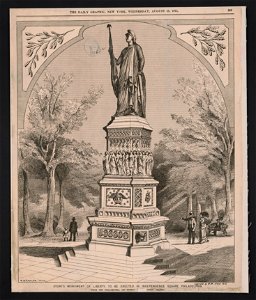 Story's monument of Liberty, to be erected in Independence Square, Philadelphia - F.H. Taylor, Phila. LCCN2014648379