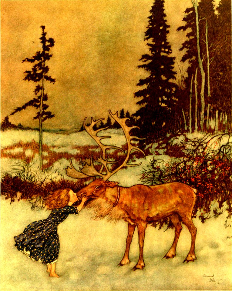 Stories from Hans Andersen - Edmund Dulac color plate at page 063
