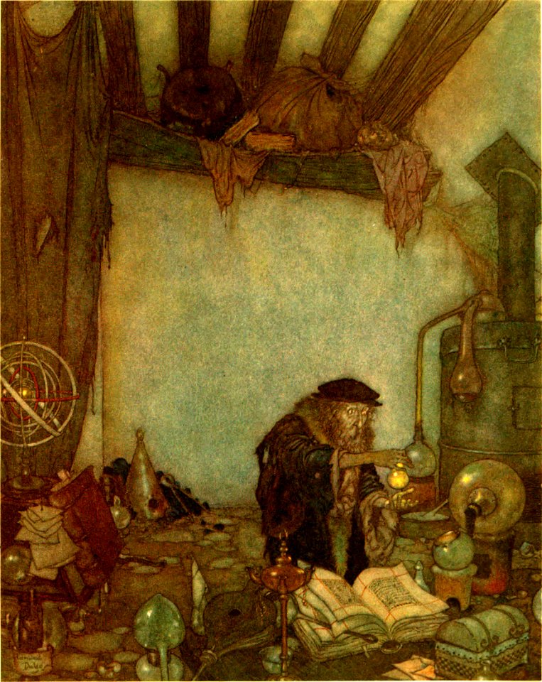 Stories from Hans Andersen - Edmund Dulac color plate at page 241