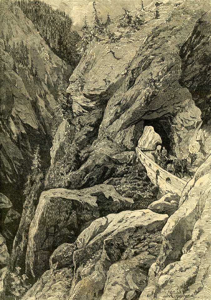 Strada del Lucomagno nella valle di Medels, in Svizzera