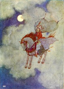 Stories from the Arabian nights - colour plate at page 139
