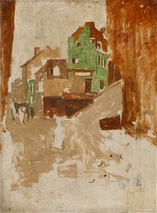 Straat in Montmartre, Parijs Rijksmuseum SK-A-3551