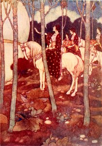 Stories from the Arabian nights - colour plate at page 229