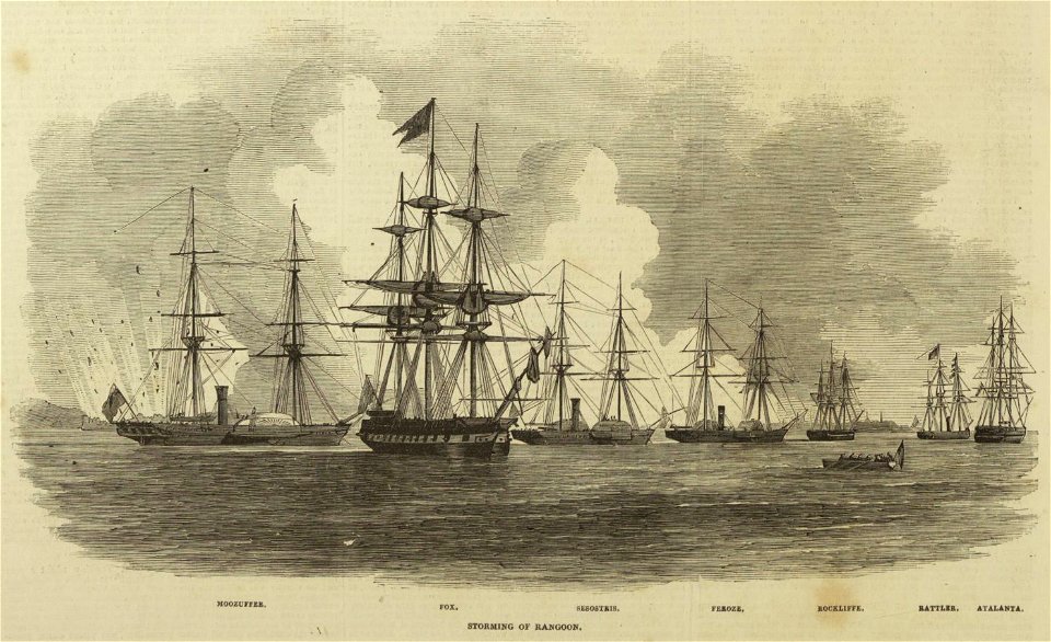 Storming of Rangoon - ILN 1852-0626-0008