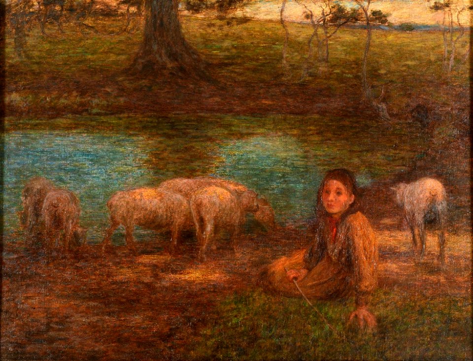 Edward Stott - Trees, a shady boon for simple sheep