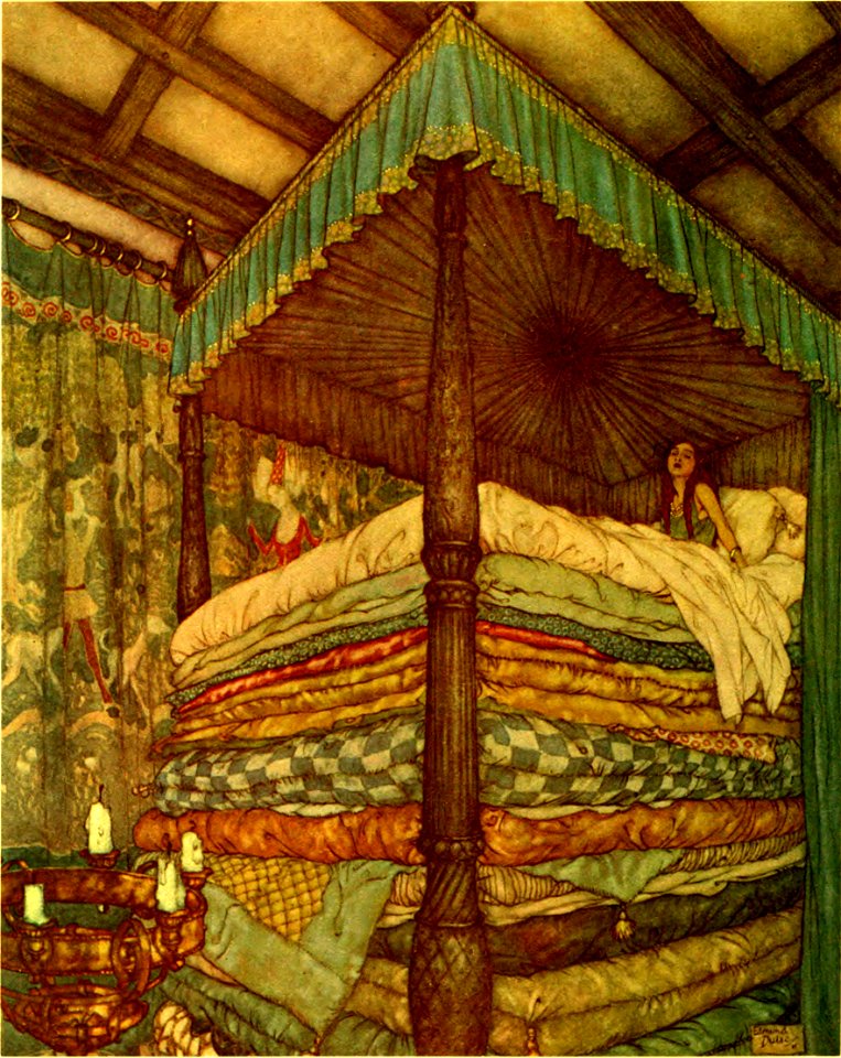 Stories from Hans Andersen - Edmund Dulac illustration at frontispiece