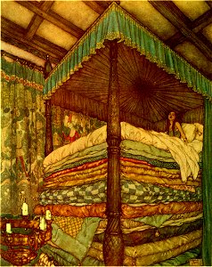 Stories from Hans Andersen - Edmund Dulac illustration at frontispiece. Free illustration for personal and commercial use.