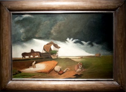 Storm at the Puszta, c 1890