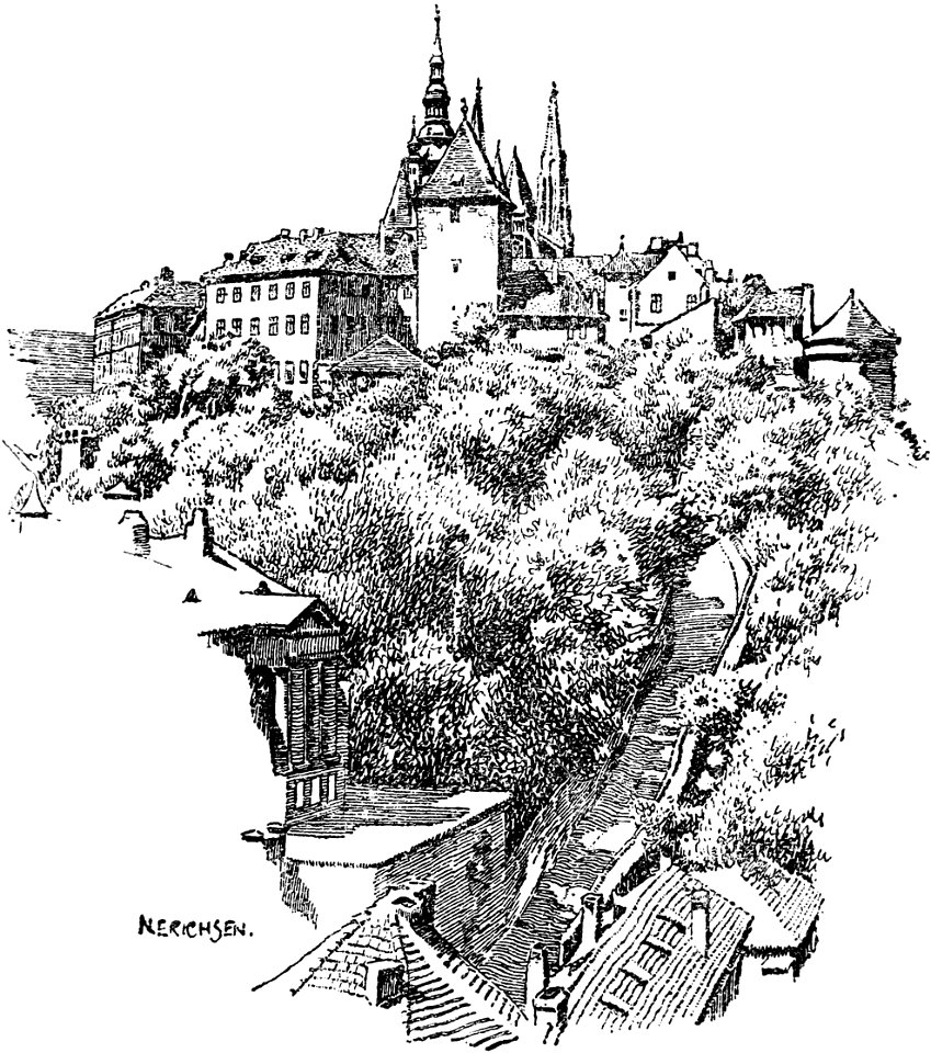Story of Prague (1920), Hradčany 2. Free illustration for personal and commercial use.