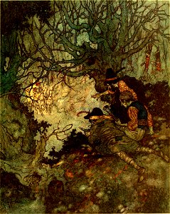Stories from Hans Andersen - Edmund Dulac color plate at page 051