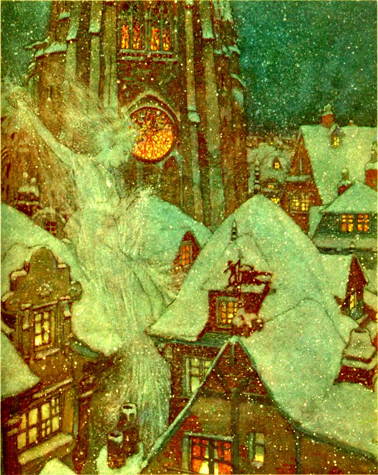 Stories from Hans Andersen - Edmund Dulac color plate at page 011