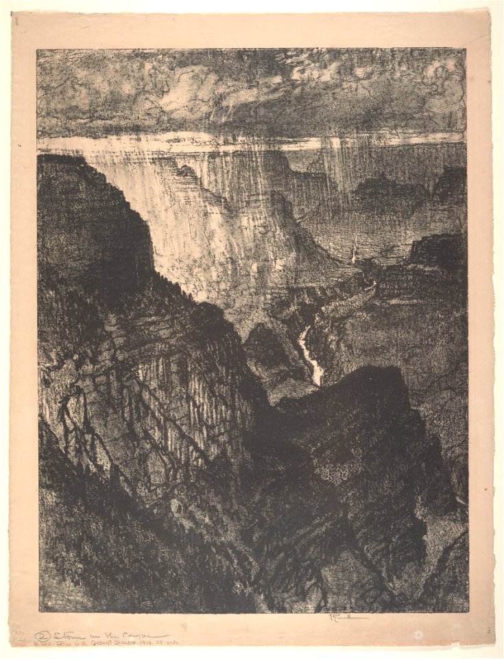 Storm in the canyon - Jo. Pennell. LCCN2003676388