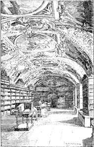 Story of Prague (1920), Strahov Library