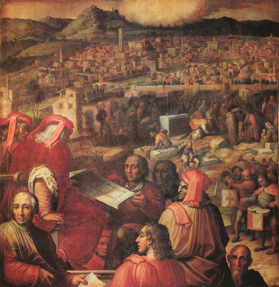 Stradanus - The enlargement of the city of Florence
