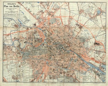 Straube Plan von Berlin 1896