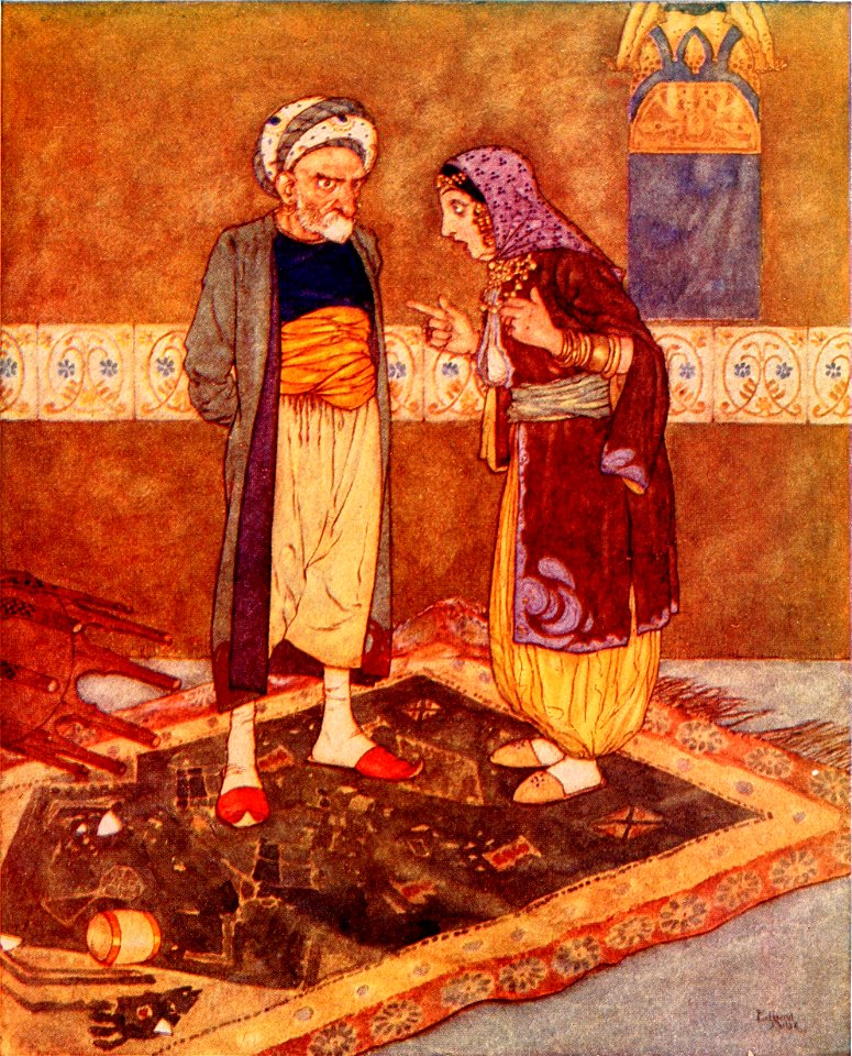 Stories from the Arabian nights - colour plate at page 089
