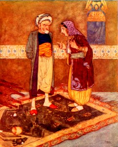 Stories from the Arabian nights - colour plate at page 089