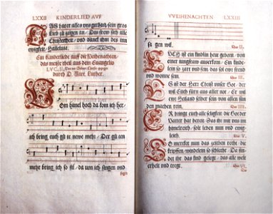 Straßburger Gesangbuch 1541 Vom Himmel hoch (Isny)