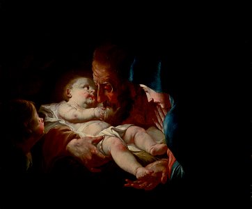 Stredoeurópsky maliar - Saint Joseph with Family - O 3145 - Slovak National Gallery