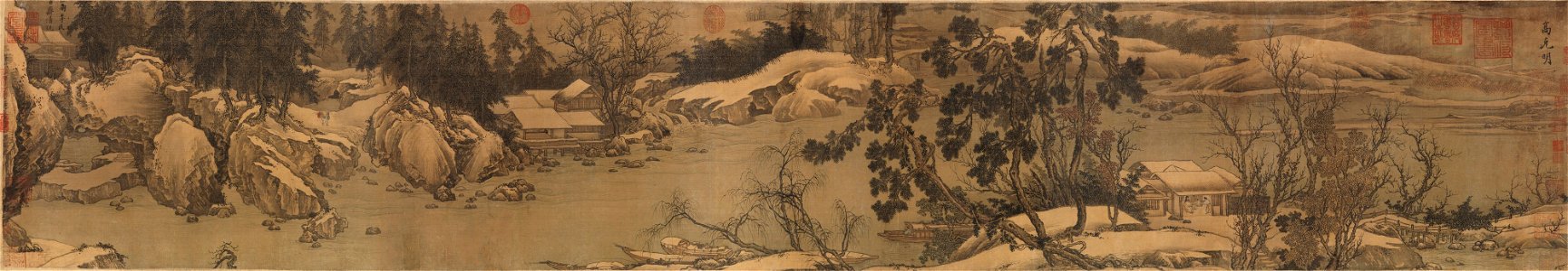 Streams and Mountains Under Fresh Snow. Attributed to Liu Songnian after Gao Keming, Metmuseum