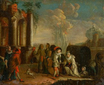 Stredoeurópsky maliar - diletant z konca 18. storočia - Arrival of the Gondola - O 493 - Slovak National Gallery