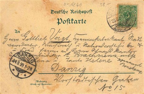 Strausberg, Brandenburg - Bahnhofswirtschaft (back) (Zeno Ansichtskarten)
