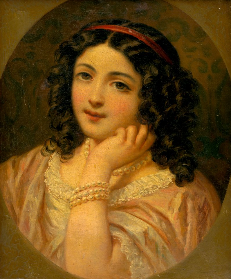 Stredoeurópsky maliar z 19. storočia - Portrait of a Girl - O 3409 - Slovak National Gallery