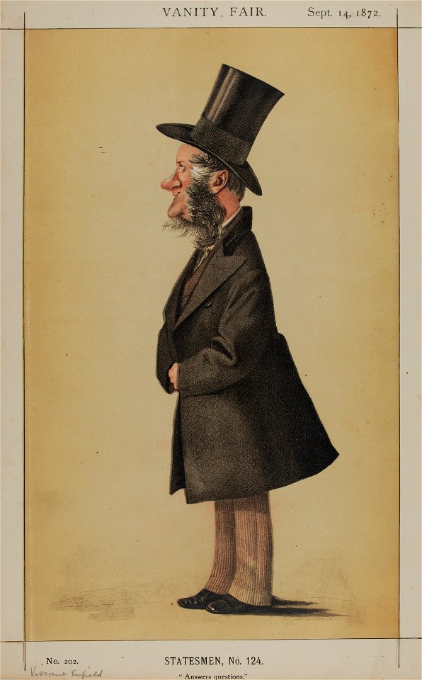 Viscount Enfield Vanity Fair 14 September 1872