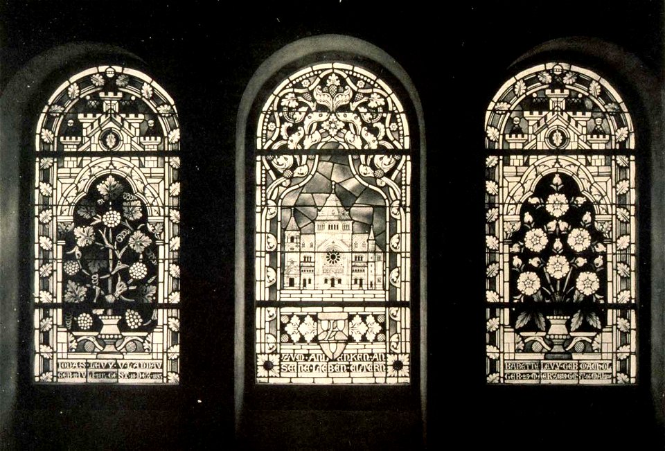 Strasbourg synagogue quai Kléber vitraux 1898-1940
