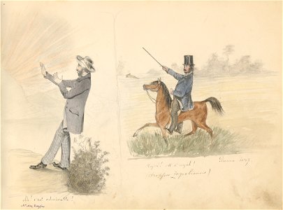 Stredoeurópsky maliar z 19. storočia - Album kresieb z 1847 - 1849 - K 6079-8 - Slovak National Gallery