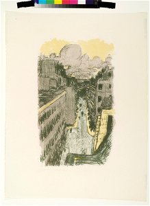 Straat, gezien uit de hoogte - Bonnard
