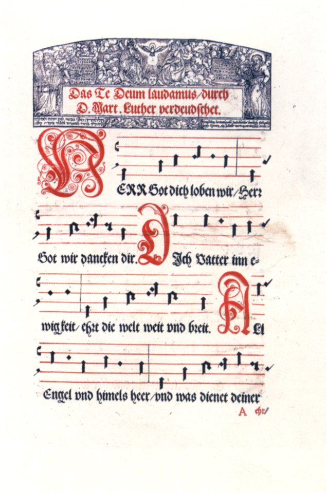 Straßburger Gesangbuch 1541 Das Te Deum laudamus (Isny)