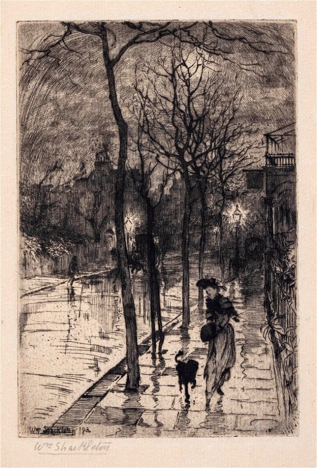 Street at dusk - William Shackleton