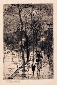 Street at dusk - William Shackleton