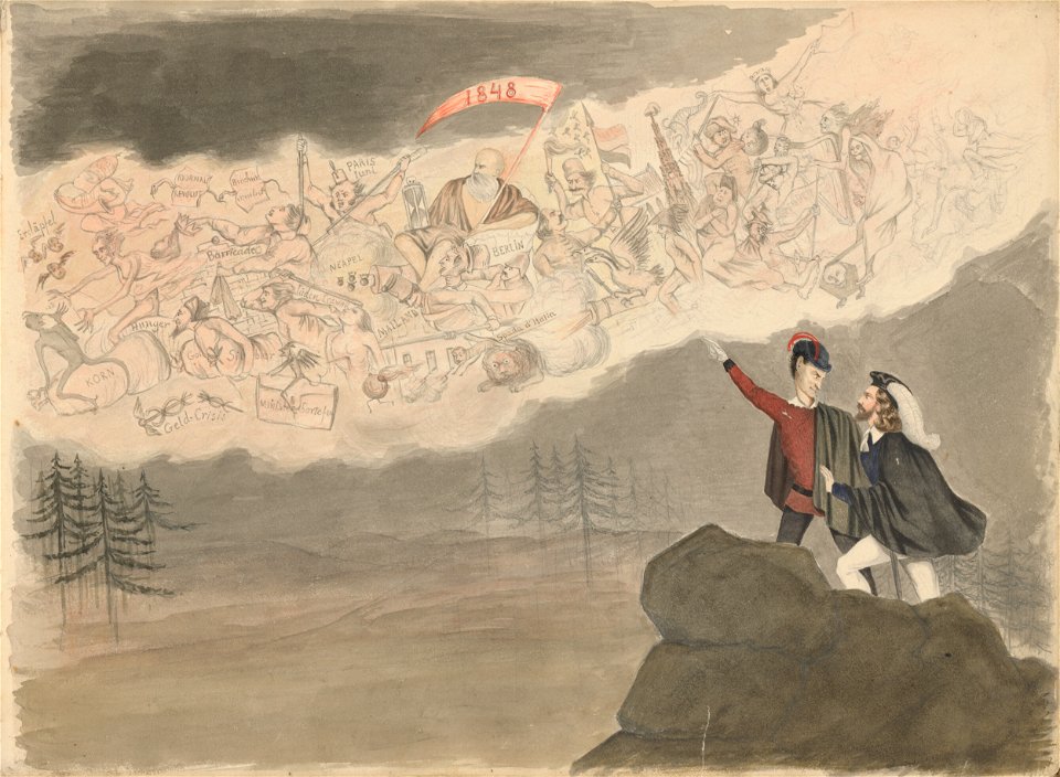 Stredoeurópsky maliar z 19. storočia - Album kresieb z 1847 - 1849 - K 6079-37 - Slovak National Gallery