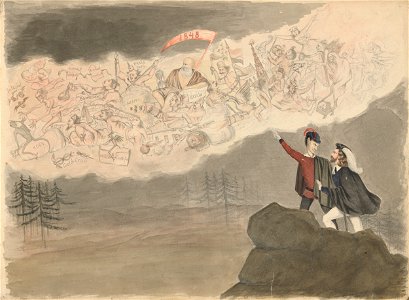 Stredoeurópsky maliar z 19. storočia - Album kresieb z 1847 - 1849 - K 6079-37 - Slovak National Gallery
