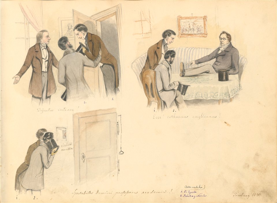Stredoeurópsky maliar z 19. storočia - Album kresieb z 1847 - 1849 - K 6079-2 - Slovak National Gallery
