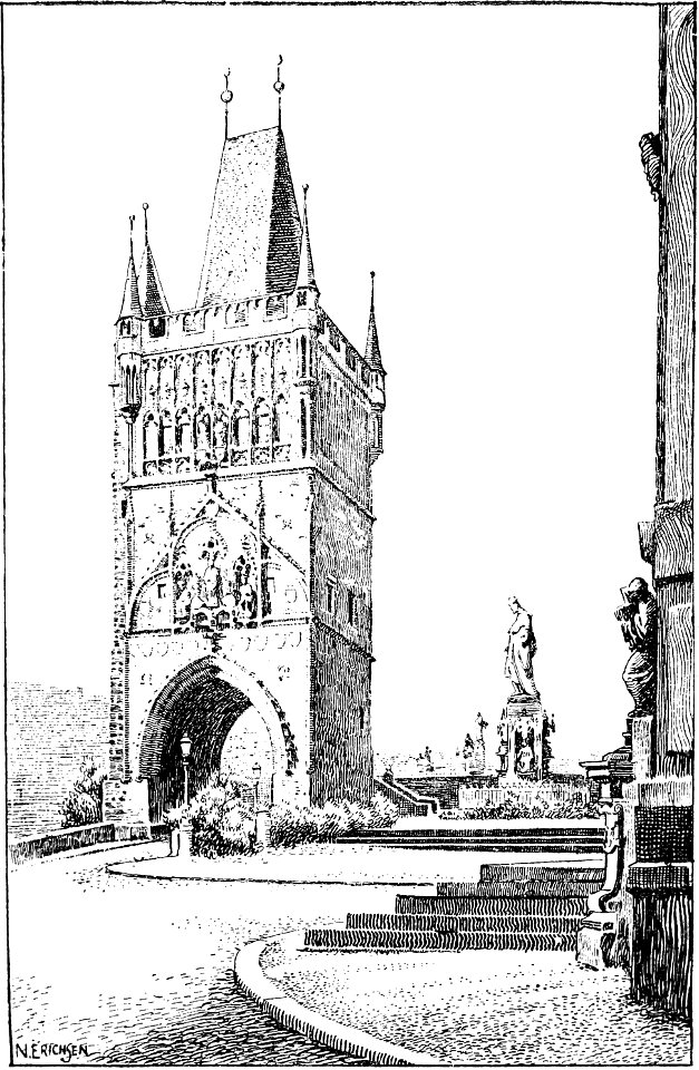 Story of Prague (1920), Old Town Bridge Tower