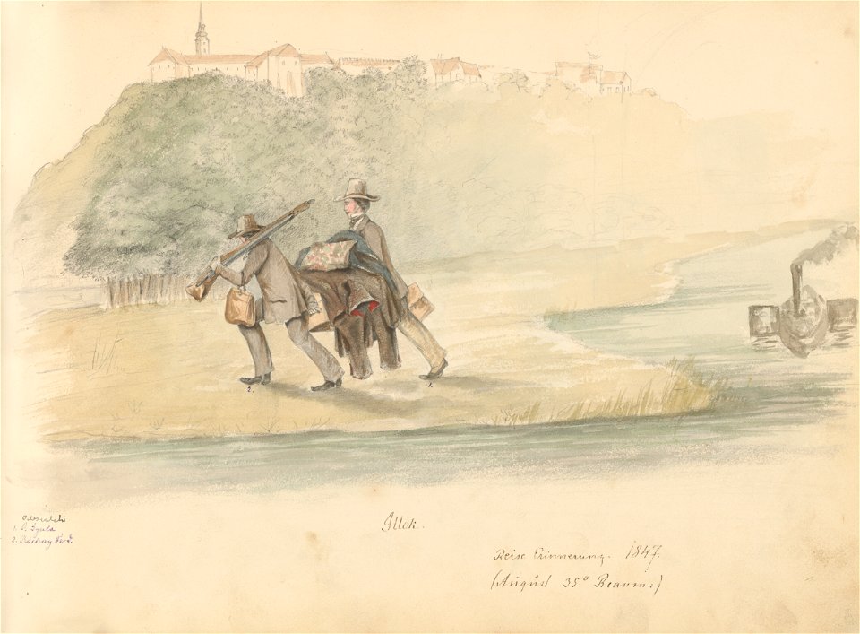 Stredoeurópsky maliar z 19. storočia - Album kresieb z 1847 - 1849 - K 6079-10 - Slovak National Gallery