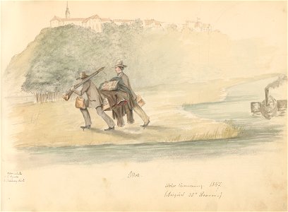 Stredoeurópsky maliar z 19. storočia - Album kresieb z 1847 - 1849 - K 6079-10 - Slovak National Gallery