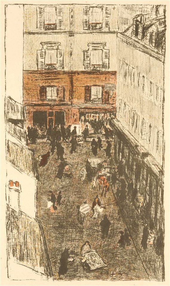 Street corner seen from above 1899