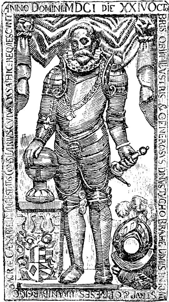 Story of Prague (1920), tombstone of Tycho Brahe